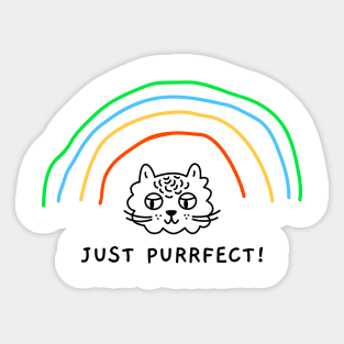 Just Purrfect Sticker